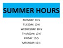 Summer Hours